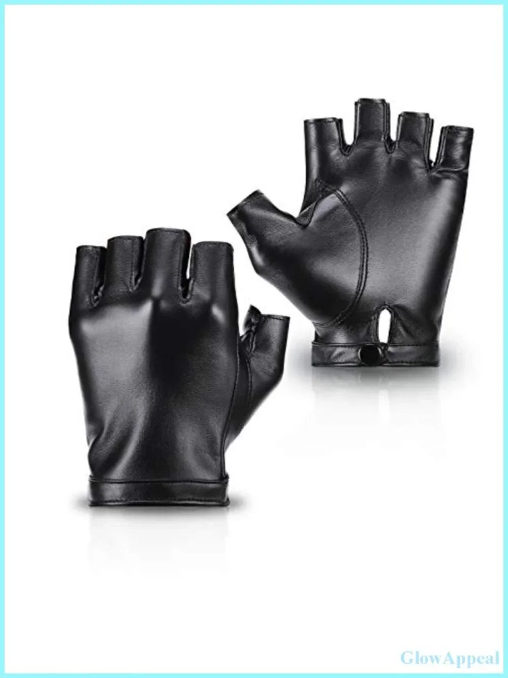 Fingerless PU Faux Leather Gloves for Driving, Outdoor Sports, Cosplay